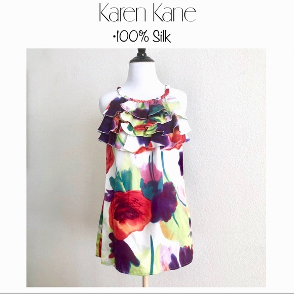 Karen Kane Tops - Offers Welcome! Karen Kane Floral Silk Top